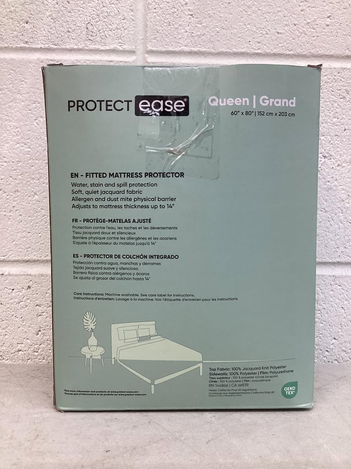 ProtectEase Waterproof Mattress Cover, Queen Size