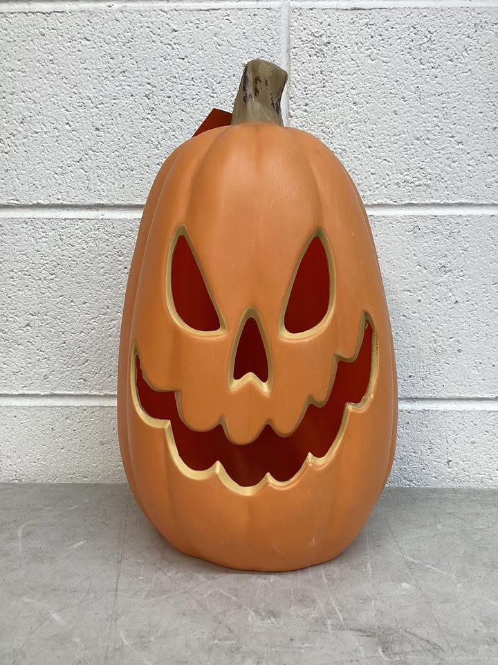 Haunted Living 16-inch Lighted Orange Jack-o'-Lantern Pumpkin Decoration