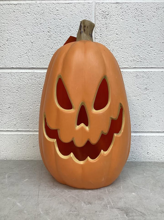 Haunted Living 16-inch Lighted Orange Jack-o'-Lantern Pumpkin Decoration