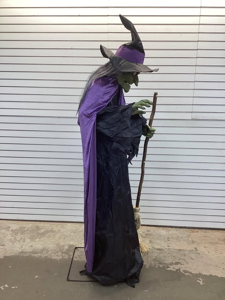 Home Accents Holiday 7 FT Wicked Woods Animated LED Spellcasting Witch