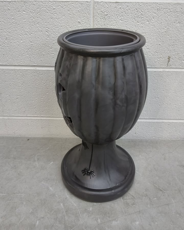 17" Pumpkin Ghoulish Urn Planter