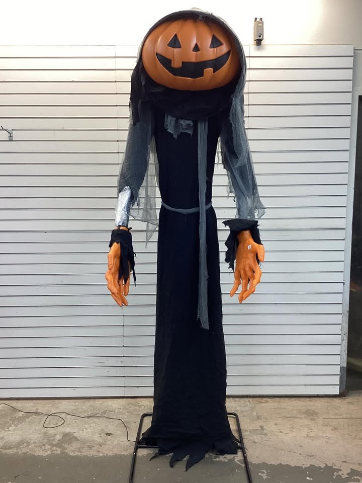 Lewis & Friends 8' Halloween Light and Sound Lewis the Pumpkin Ghoul - Hyde and EEK! Boutique