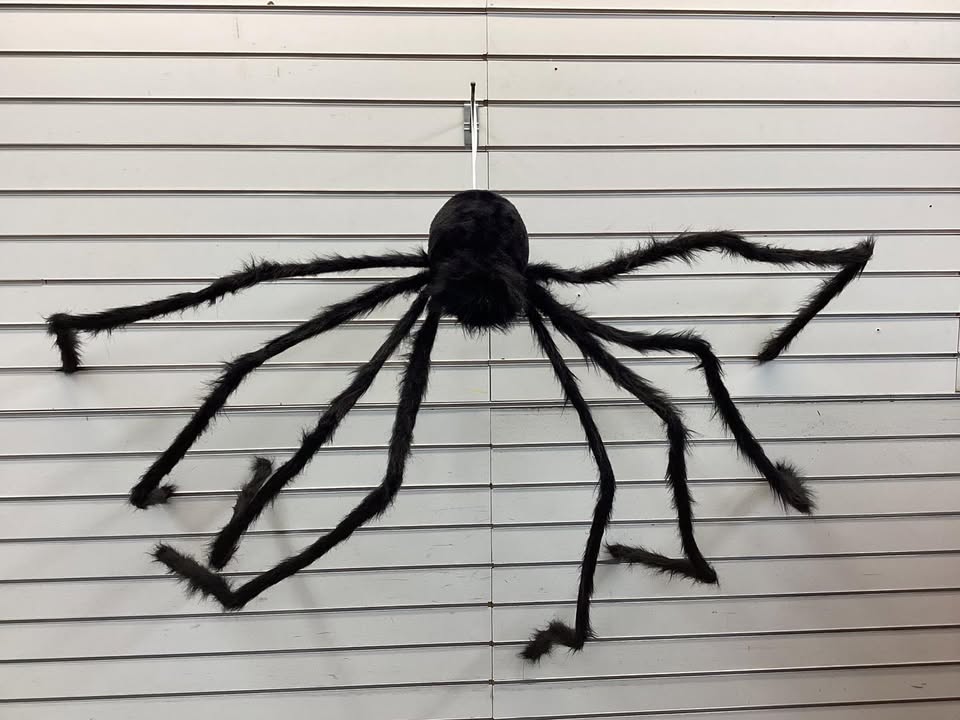 80" Plush Spider XXL Black Halloween Decorative Prop - Hyde and EEK! Boutique