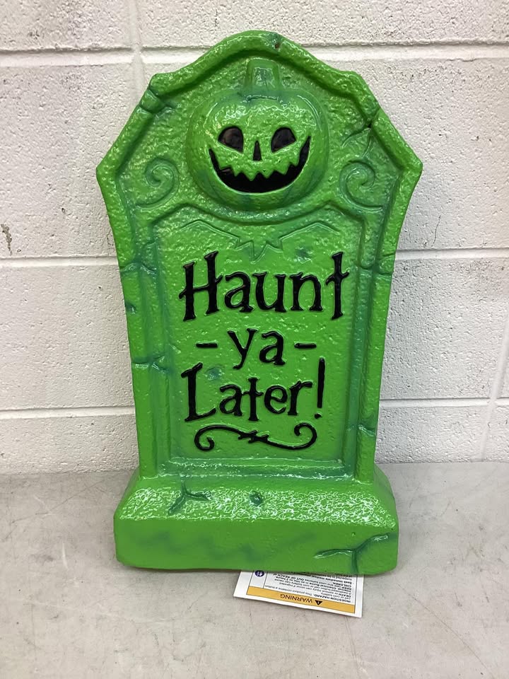 Hyde and EEK! Boutique Haunt-Ya-Later! Plastic Glow Tombstones, 21 in