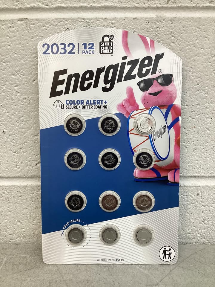 Energizer 2032 3V Lithium Coin Batteries, 12 pk.