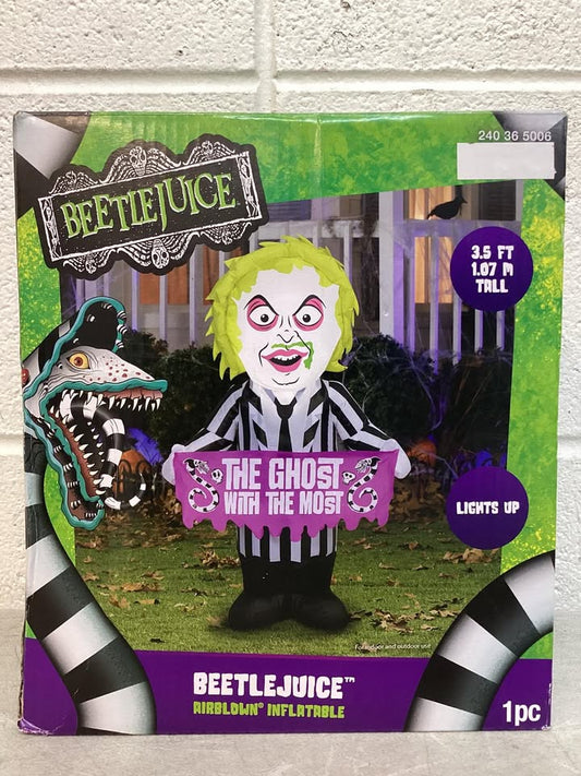 Gemmy 3.5Ft Airblown Beetlejuice “The Ghost With The Most” Inflatable
