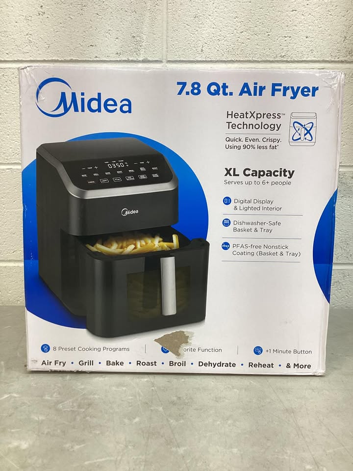 Midea HeatXpress 7.8 qt. Basket Air Fryer