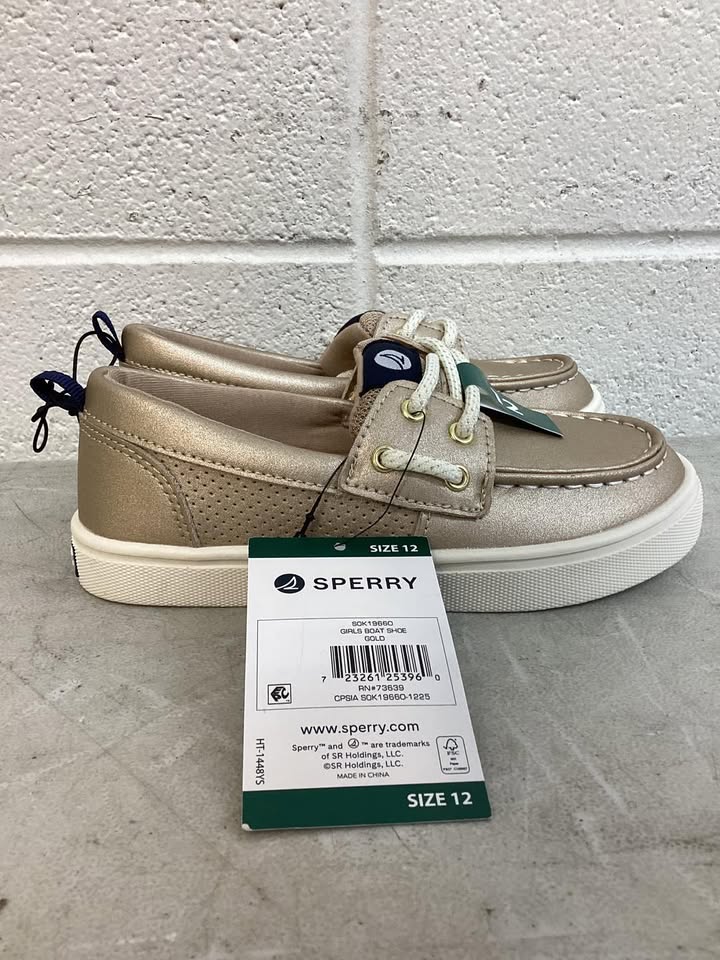 Sperry Girls Boat Shoe, Size 12