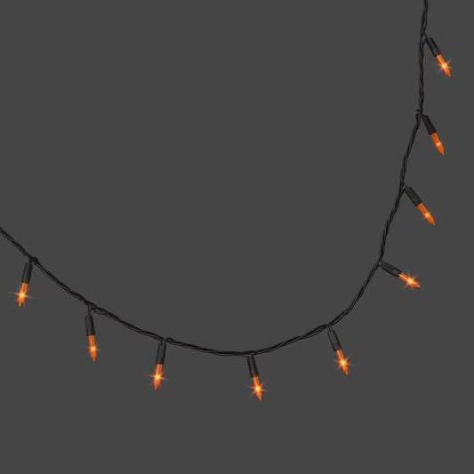 300ct LED Flicker Free Miniature Glass String Lights Orange - Hyde and EEK! Boutique Fall