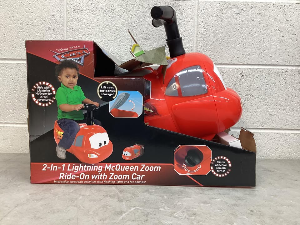 Lightning Mcqueen 2 in 1 Zoom Ride-On with Zoom Car