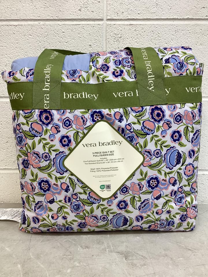 Vera Bradley 3-Piece Quilt Set, Size Full/Queen