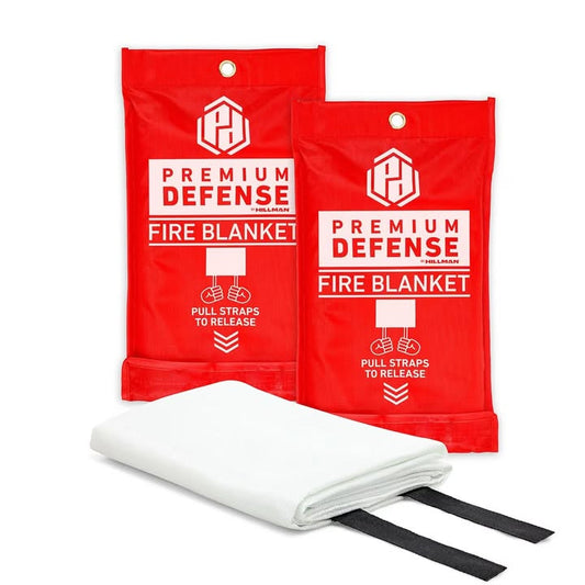Premium Defense 40" x 40" Emergency Fiberglass Fire Blanket, 2 pk.