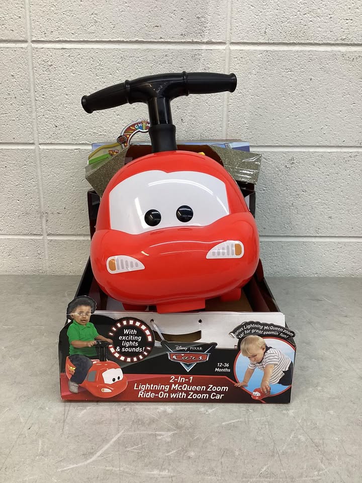 Lightning Mcqueen 2 in 1 Zoom Ride-On with Zoom Car