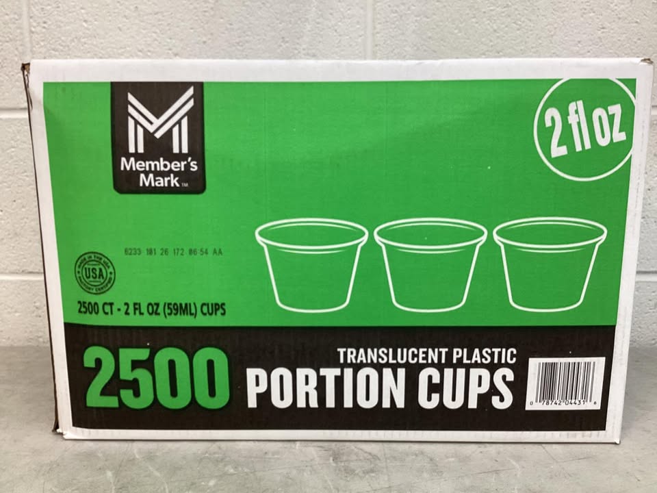 Member's Mark Translucent Portion Cups 2 fl. oz., 2500 ct.
