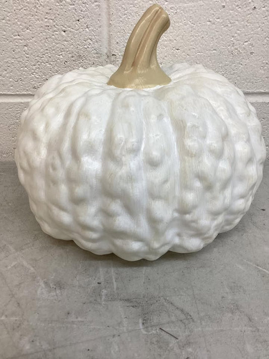 Hyde & EEK! Boutique White Large Pumpkin Figurine