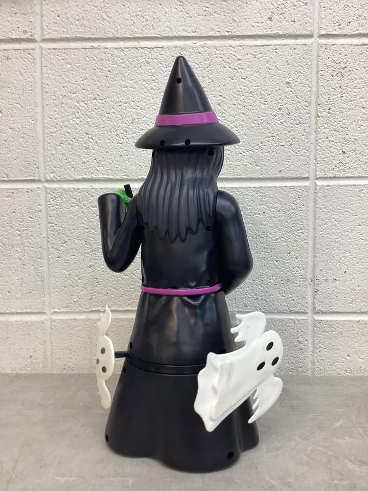 16.14-inch Light and Sound Witch Figural Halloween Decorative Prop