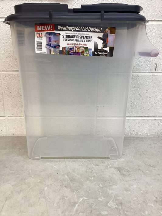 Buddeez Weatherproof Storage Container for Large Bags of Wood Pellets, Charcoal, Pet Food and more