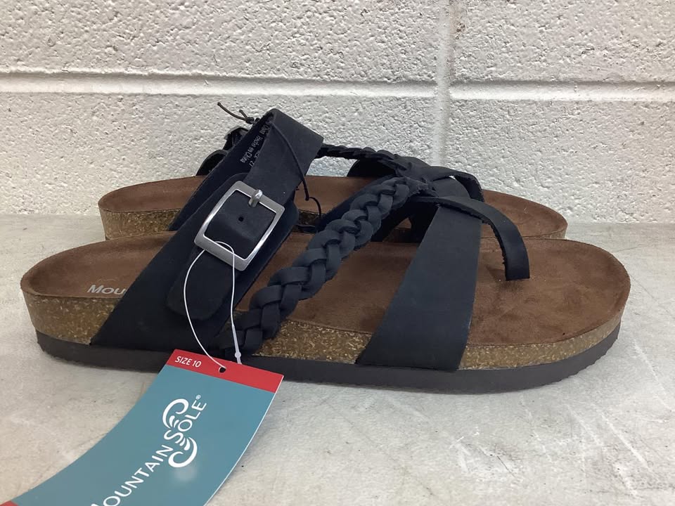 Mountain Sole Women's Leather Footbed Sandal, Size 10