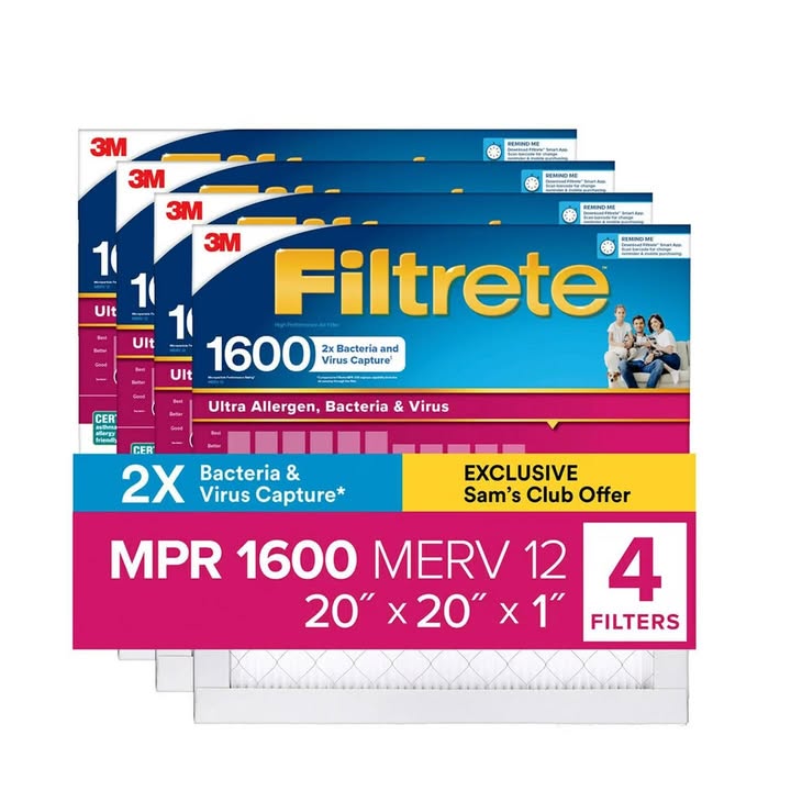 Filtrete Allergen Bacteria and Virus (4 pack)