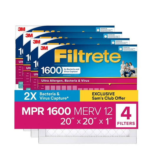 Filtrete Allergen Bacteria and Virus (4 pack)