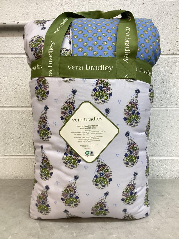 Vera Bradley 3-Piece Comforter Set, Size Full/Queen