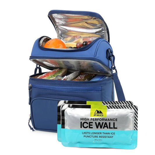 Arctic Zone Pro Fridge Cold Dual Compartment Lunch Pack, Blue