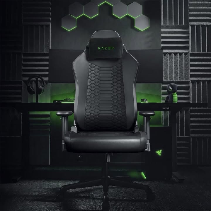 Razer Iskur V2 X NewGen EPU Leather Ergonomic Gaming Chair + Head Cushion