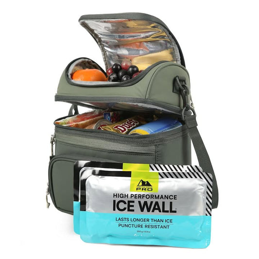 Arctic Zone Pro Fridge Cold Dual Compartment Lunch Pack, Green