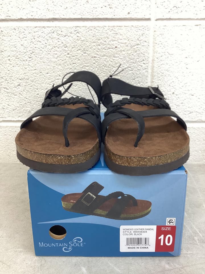 Mountain Sole Women's Leather Footbed Sandal, Size 10