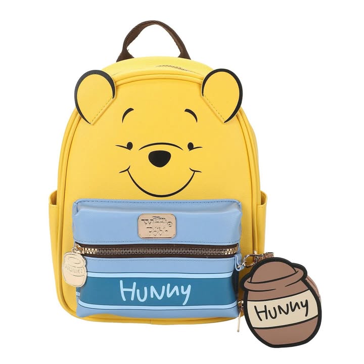 Winnie The Pooh Mini Backpack with Coin Pouch Charm