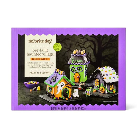Halloween Pre-built Village Cookie Kit - 29.35oz - Favorite Day