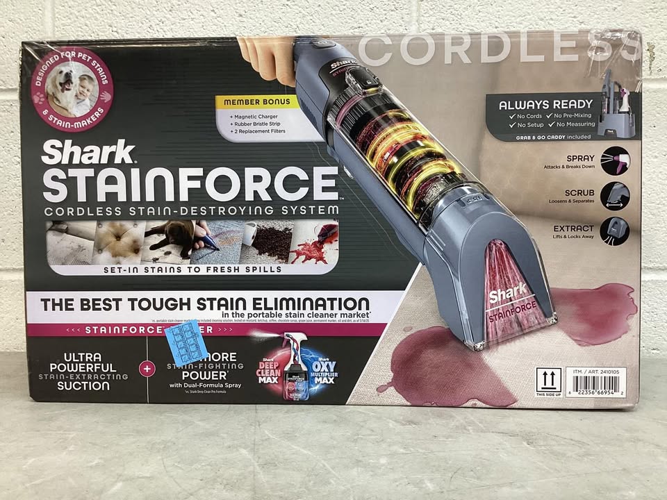 Shark StainForce Cordless Portable Spot, Stain, & Odor Remover