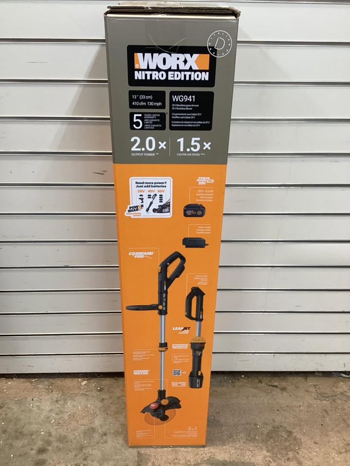 Worx 20V Blower/Trimmer Combo