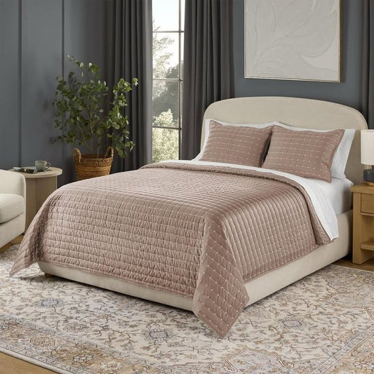 Member’s Mark 3-Piece Cotton-Tencel Sateen Quilt Set, Size King