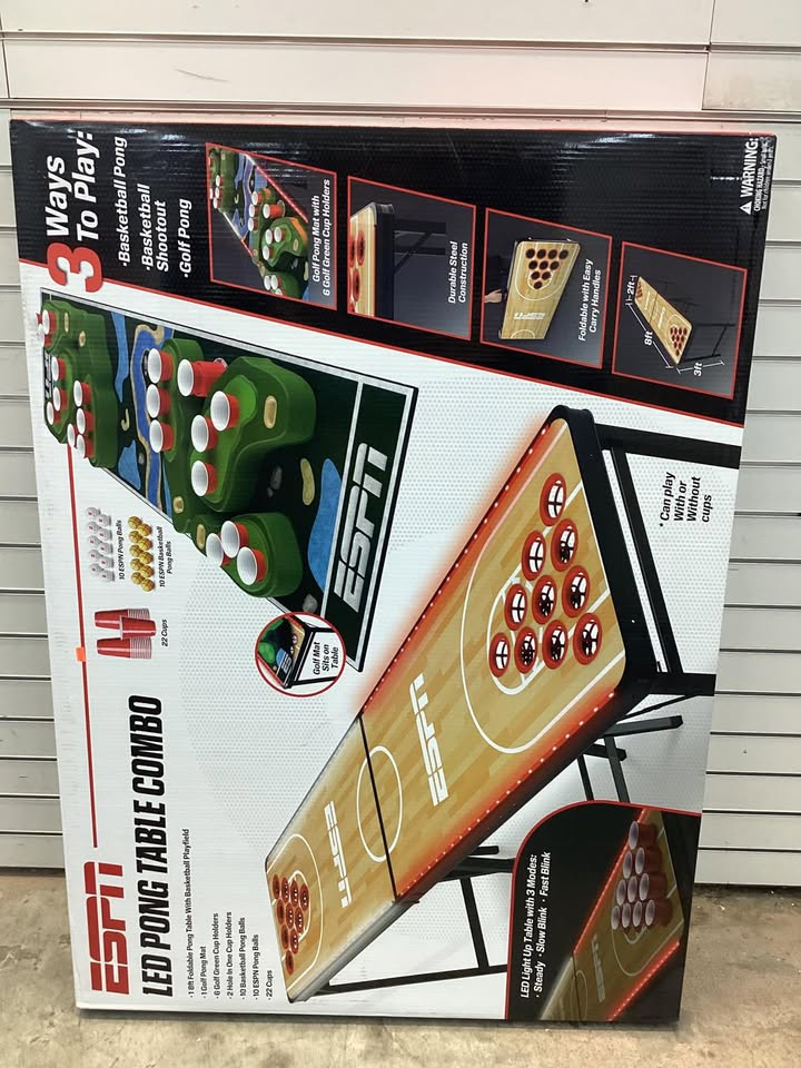 ESPN LED Combo Pong Table