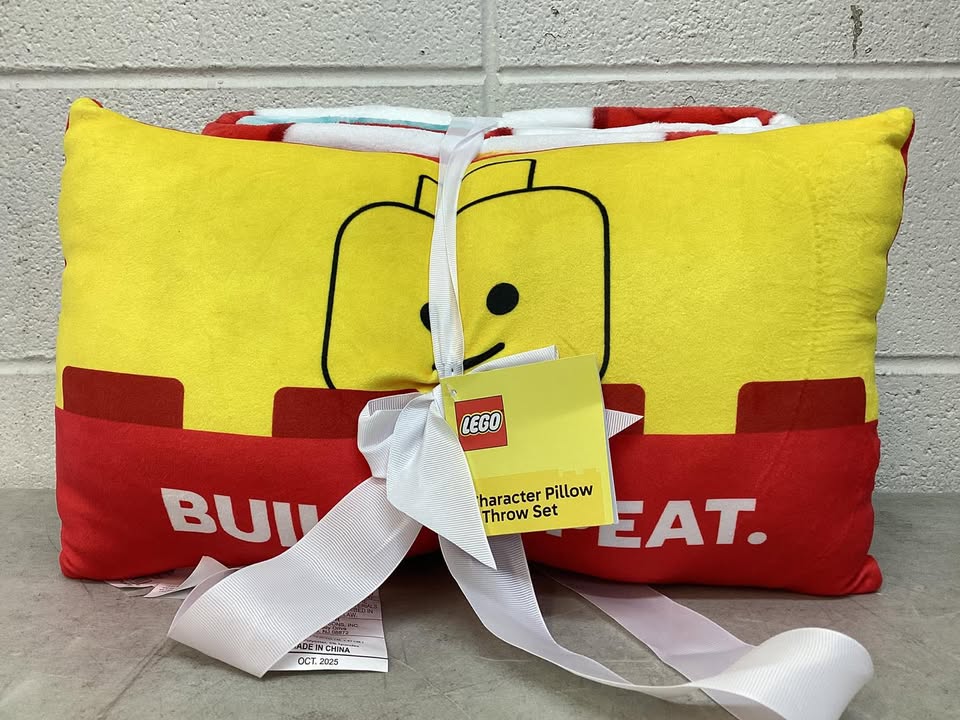 Lego Pillow and Throw Blanket Set