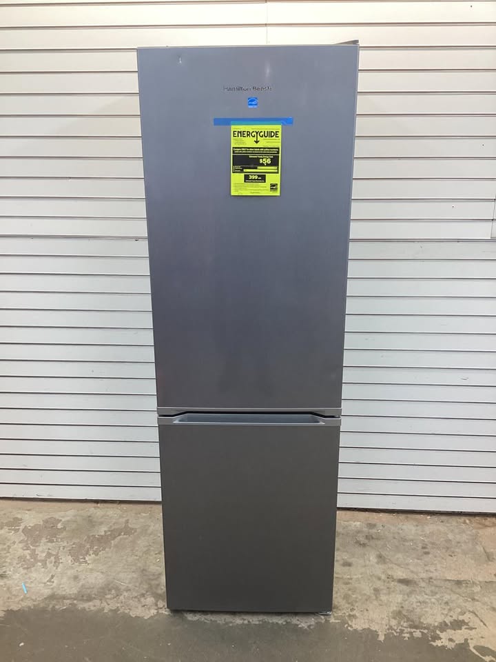 Hamilton Beach 11.5-cu ft Standard-Depth 23.6-in Wide Bottom-Freezer Refrigerator Stainless Steel ) Garage Ready
