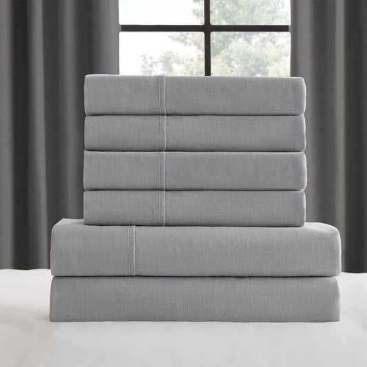 Member's Mark Washed Cotton Textured Sheet Set, Size King