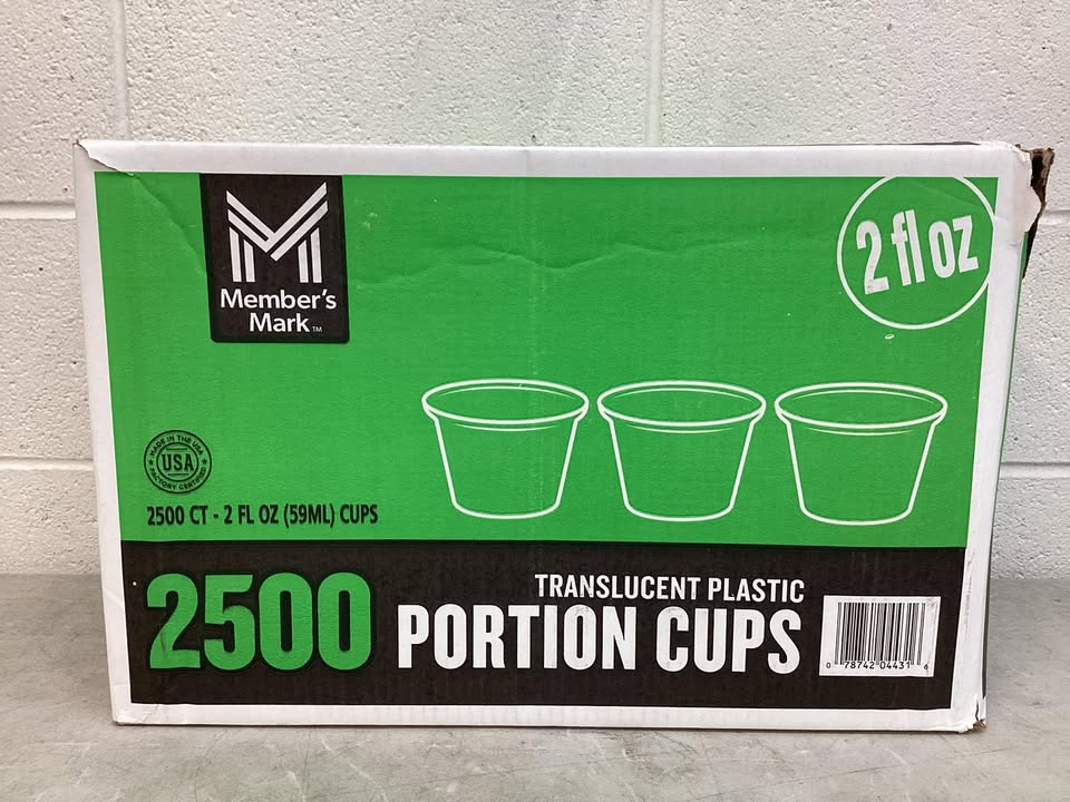 Member's Mark Translucent Portion Cups 2 fl. oz., 2500 ct.