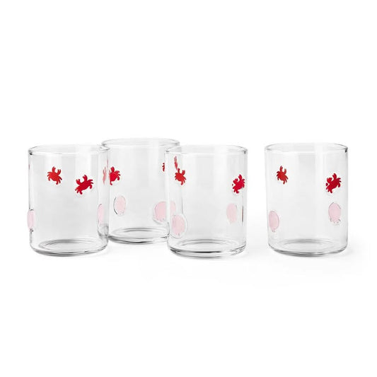 Member's Mark Icon Drinking Glasses, 4-Pack Crab