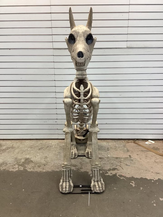 5 ft. Grave & Bones Skelly's Sitting Dog