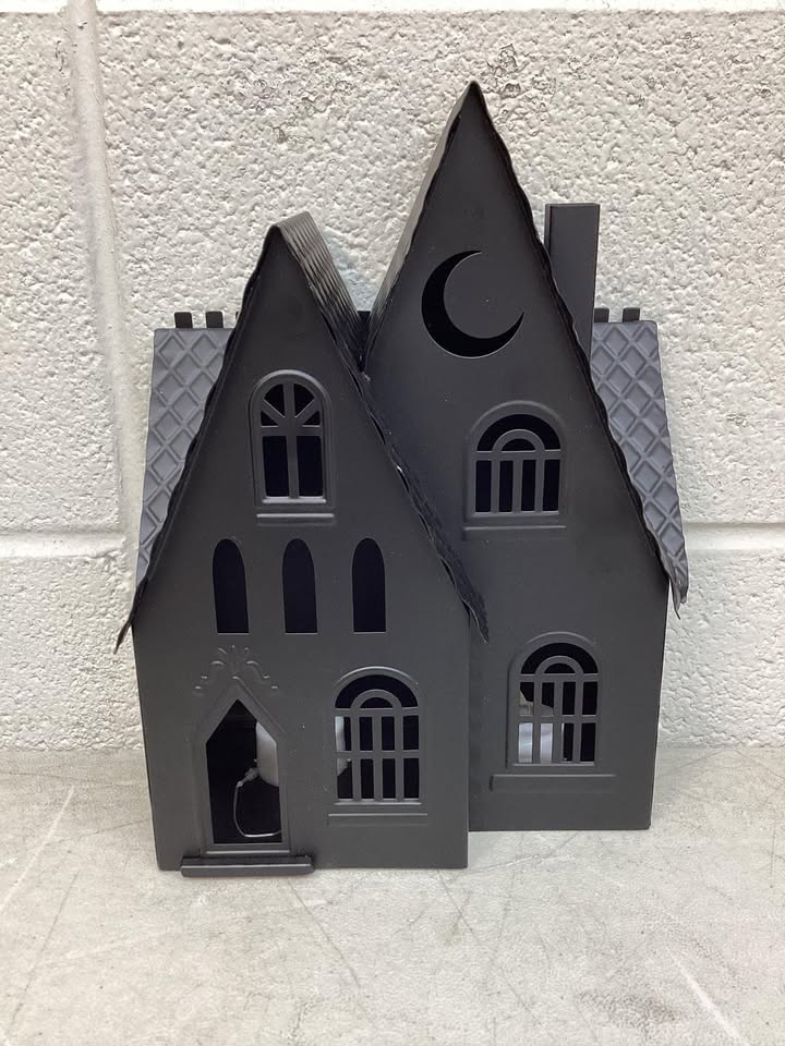 10" Large Metal House Decorative Sculpture - Hyde and EEK! Boutique Black