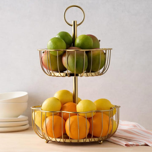 Member's Mark 2-Tier Scalloped Wire Basket