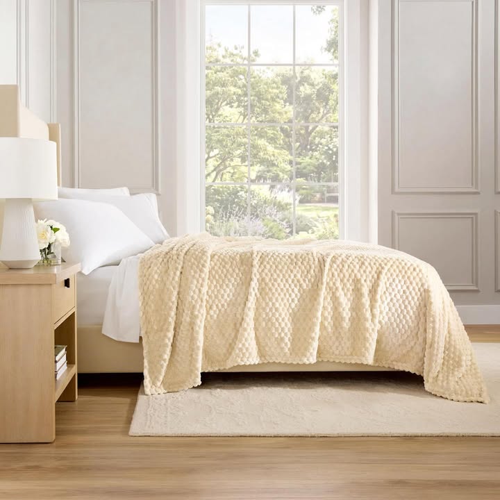 Member's Mark Oversized 3D Textured Blanket, King/Queen