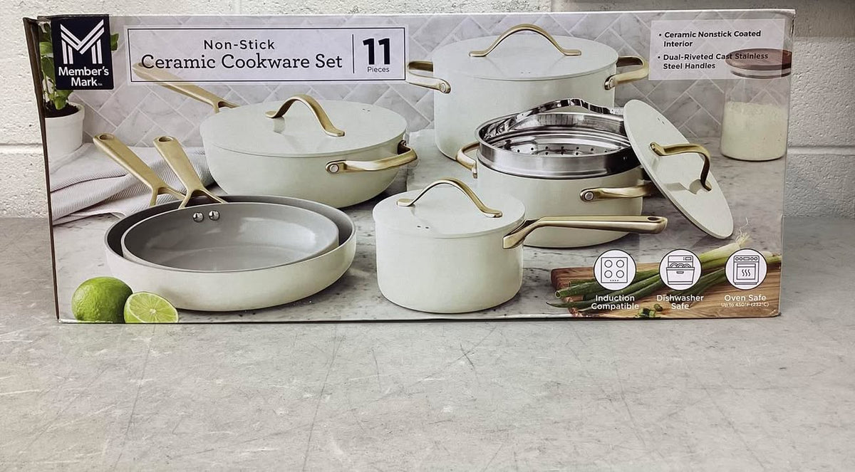 Member's Mark 11-Piece Modern Ceramic Cookware Set