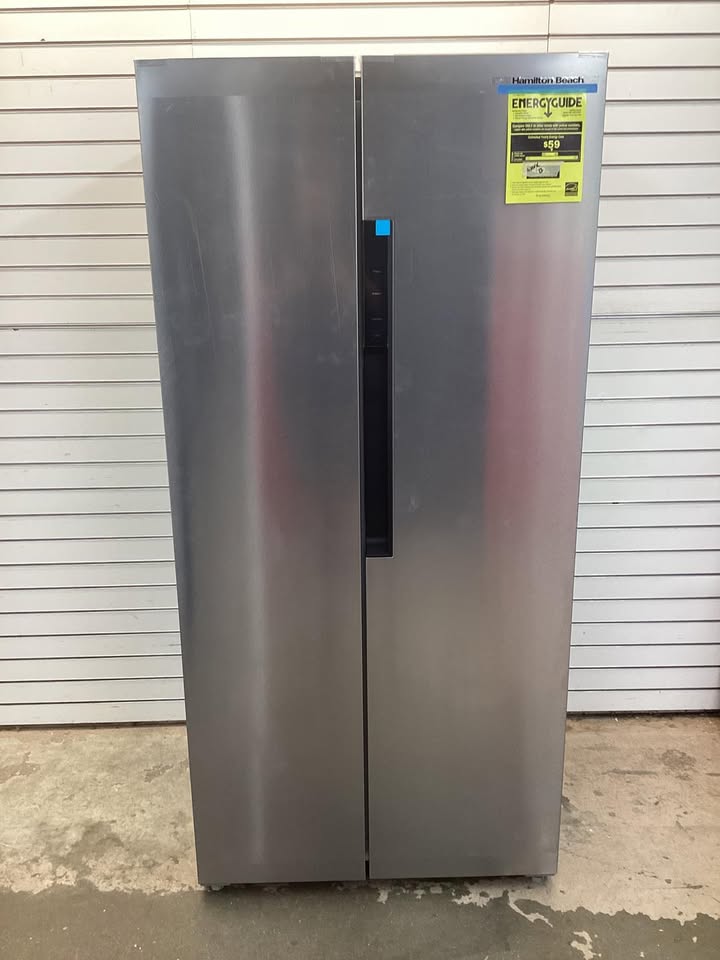 Hamilton Beach 15.6 cu. ft. Side By Side Refrigerator in Stainless Look