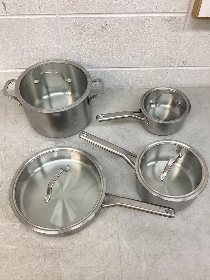 Calphalon Stainless Steel 8-Piece Triply Cookware Set