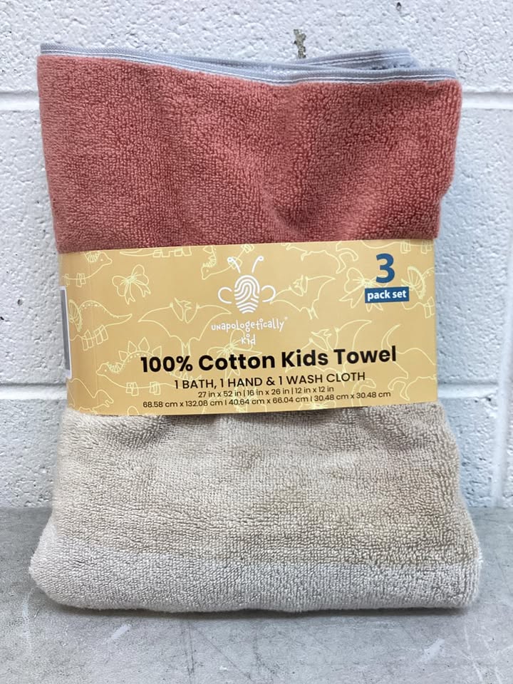 Unapologetically Kid 3-Piece Decorative Bath Towel Set