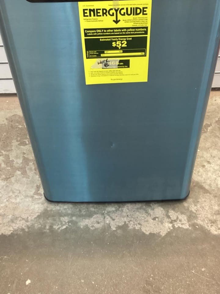 Frigidaire 4.5 cu. ft. 2 Door Mini Fridge in Chrome Trim and Platinum Design with Freezer and Manual Defrost