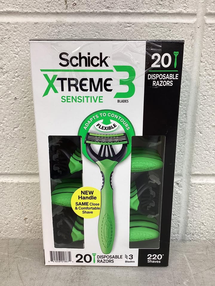 Schick Xtreme3 Sensitive Disposable Razors for Men, 20 ct.